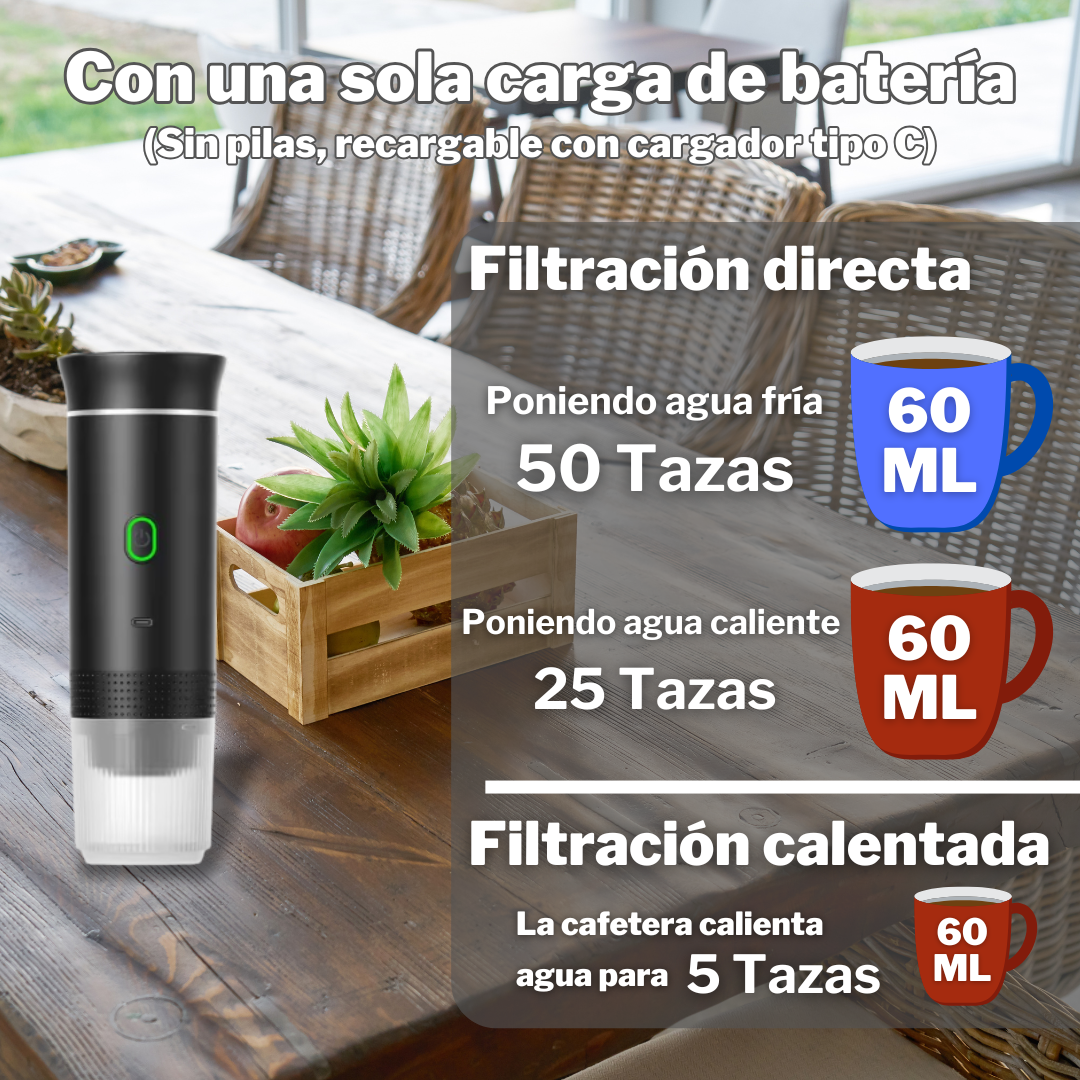 Cafetera portátil 3 en 1