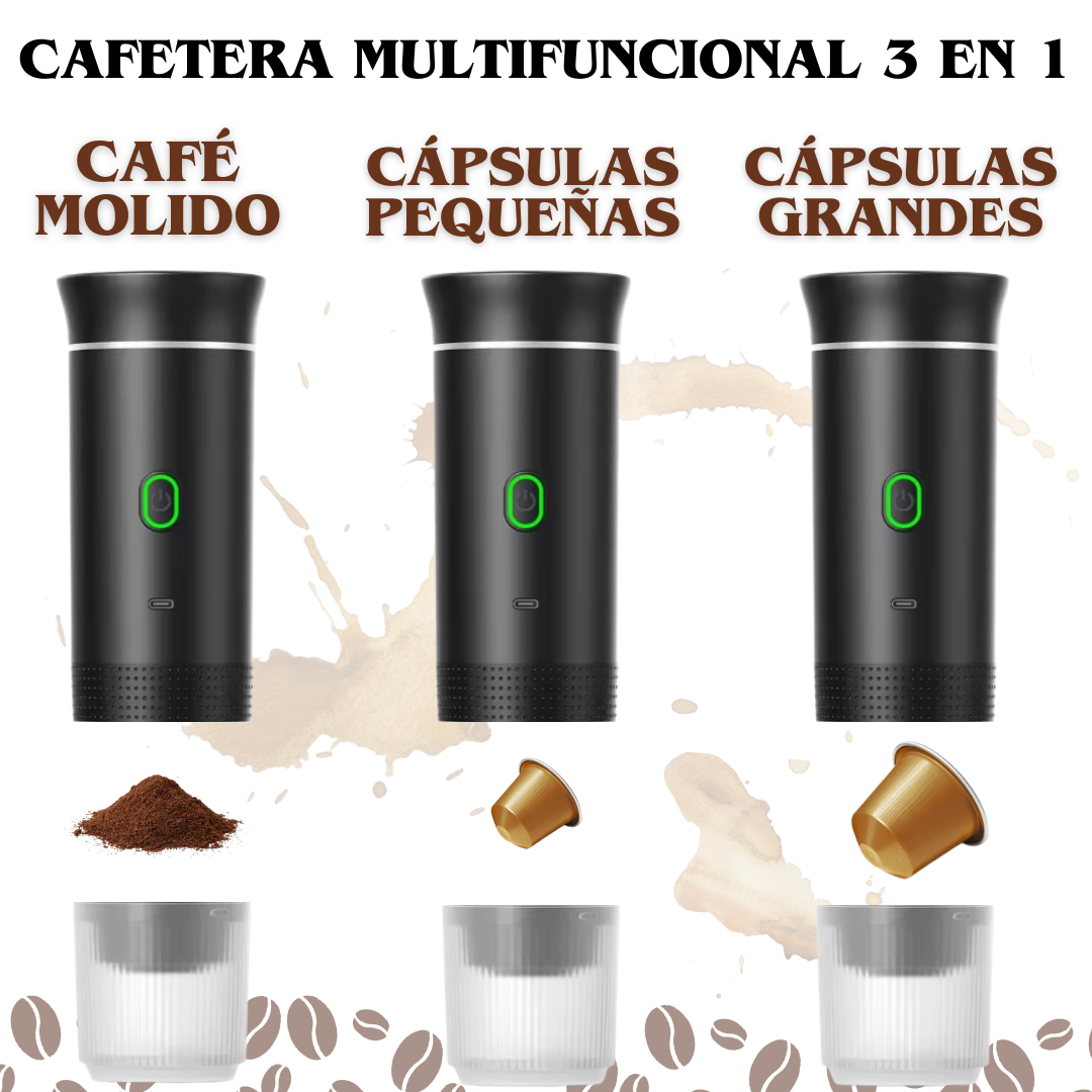 Cafetera portátil 3 en 1